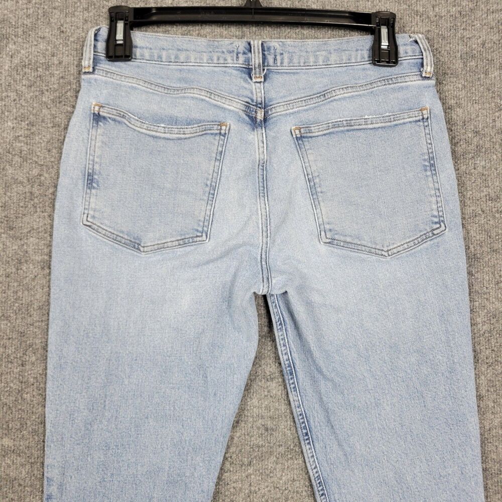 AGOLDE Willow Mid Rise Slim Crop Stretch Denim Blue Jeans Organic Cotton SIZE 30 - Picture 7 of 13